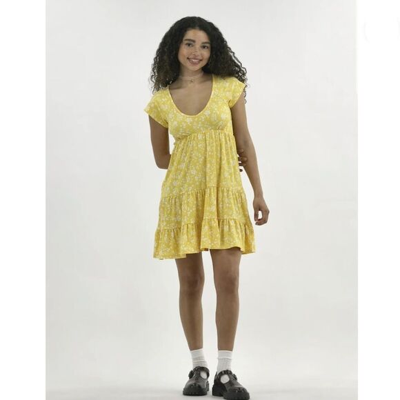 Women’s Babydoll Ribbed Mini Dress Size XL - Picture 7 of 9